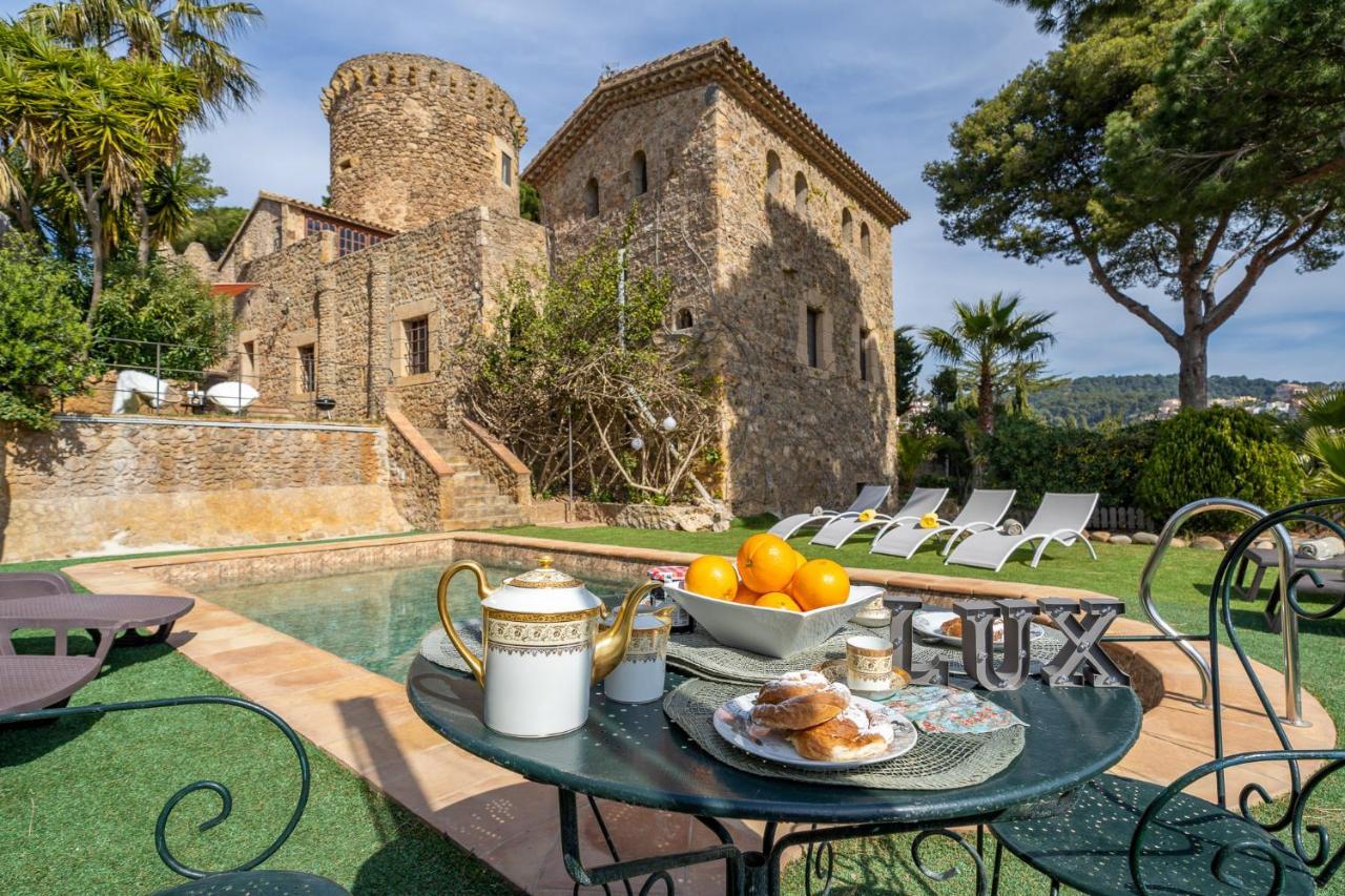 Castillo Can Xirau, Propiedad Exclusiva Con Piscina & Aircon Villa Santa Susanna Eksteriør bilde